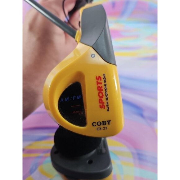 Coby CX-22 Sports AM/FM Headphone Radio, Tested/Works - Picture 2 of 3